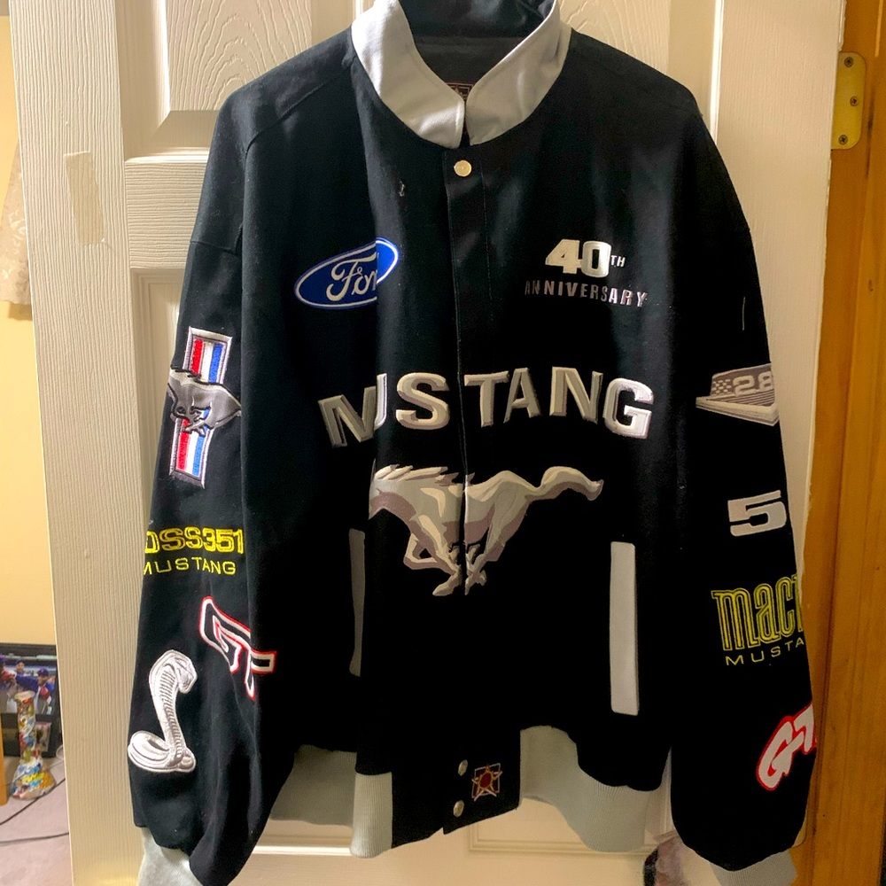 Mustang 5.0 anniversary edition. Great quality. Never worn.